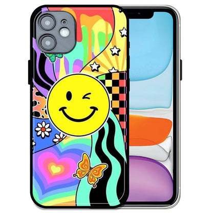 'Groovy Smiley Splash - Glossy Metal Silicone Case For Apple iPhone 11