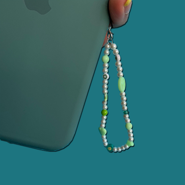 Green Pearl - Phone Charm