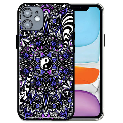 'Yin-Yang Mandala Design - Glossy Metal Silicone Case For Apple iPhone 11
