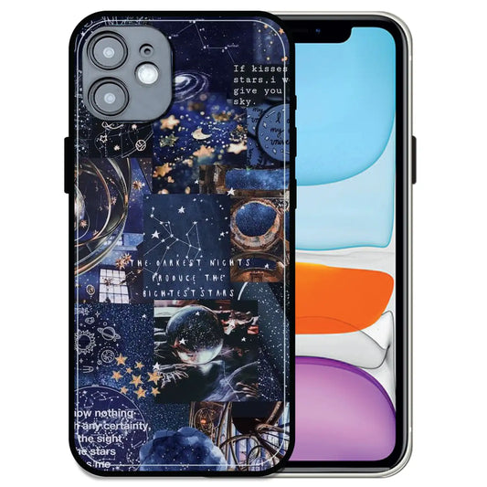 'Galaxy Dreamscape - Glossy Metal Silicone Case For Apple iPhone 11