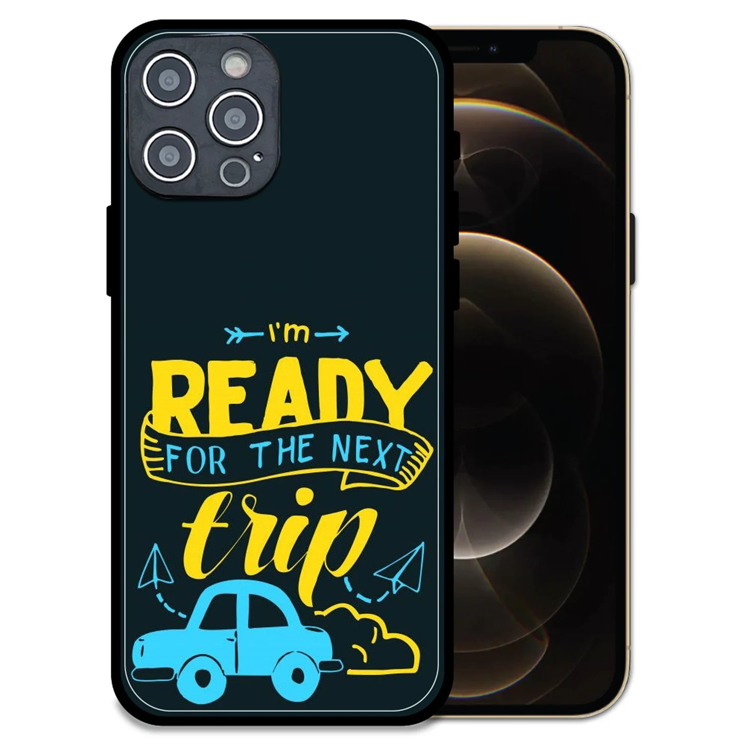 'Next Trip Vibes - Glossy Metal Silicone Case For Apple iPhone 12 Pro Max