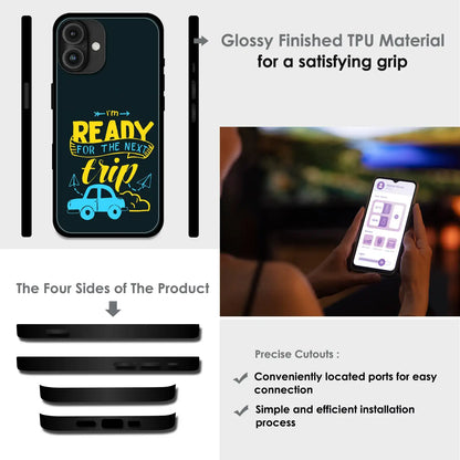 'Next Trip Vibes - Glossy Metal Silicone Case For Apple iPhone Infographic