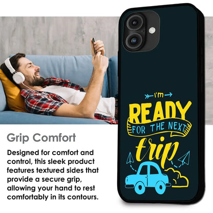 'Next Trip Vibes - Glossy Metal Silicone Case For Apple iPhone Infographic