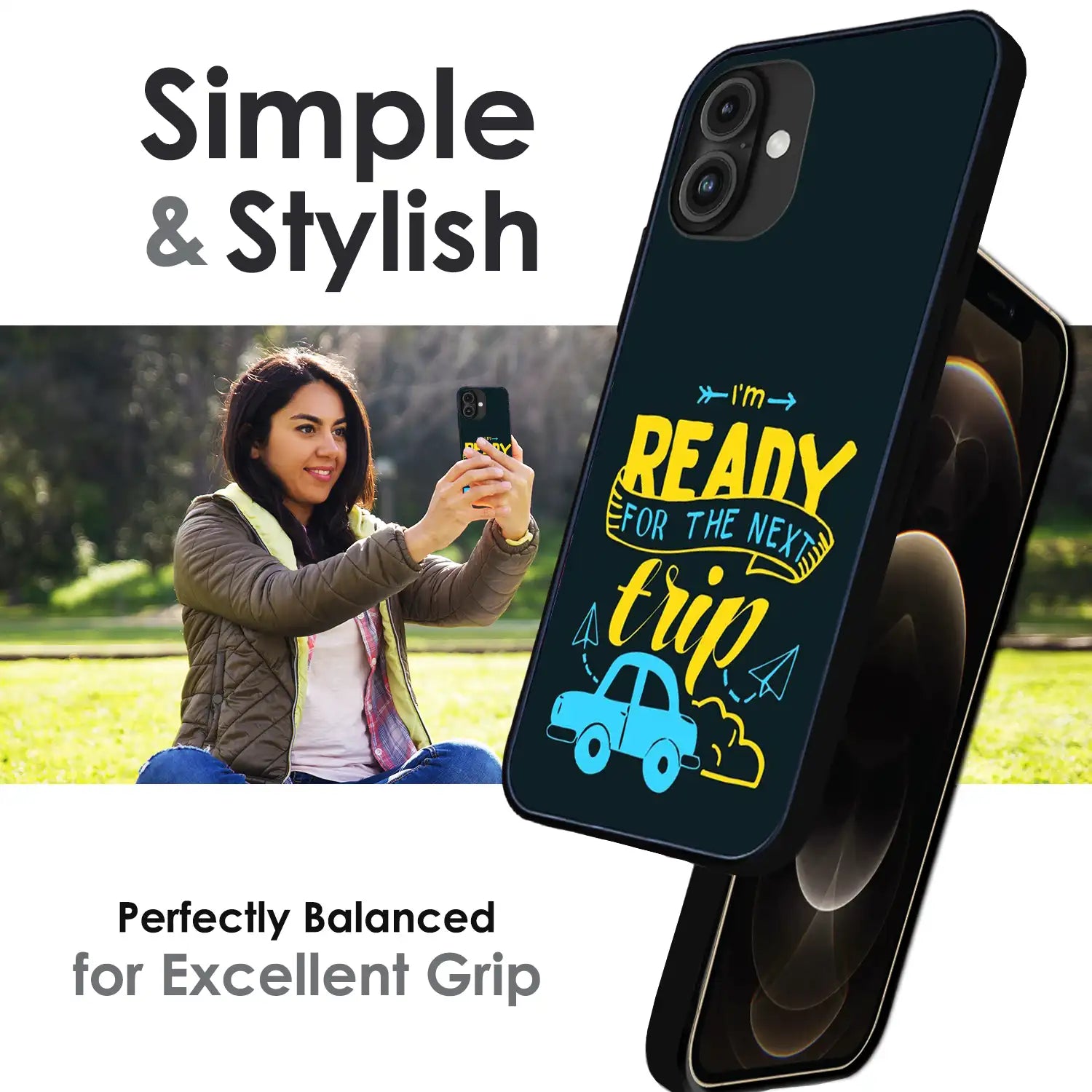 'Next Trip Vibes - Glossy Metal Silicone Case For Apple iPhone Infographic