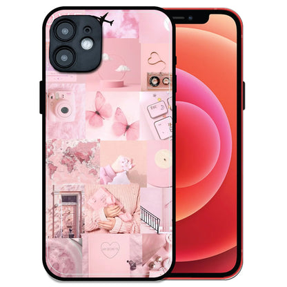 'Blush Aesthetic - Glossy Metal Silicone Case For Apple iPhone 12