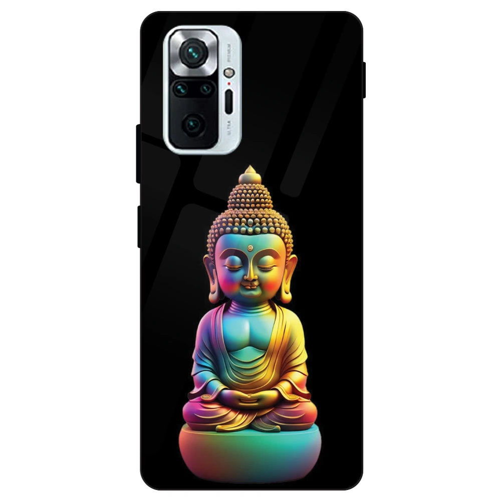 Gautam Buddha - Glass Cases For Redmi Models