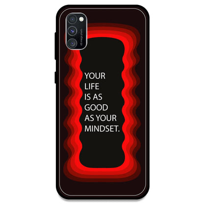 'Your Life Is As Good As Your Mindset' - Red Armor Case For Samsung Models Samsung M30s