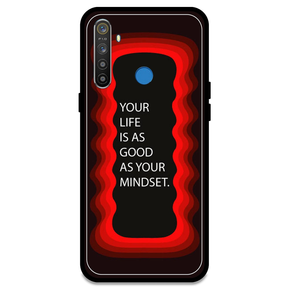 'Your Life Is As Good As Your Mindset' - Red Armor Case For Realme Models Realme 5S