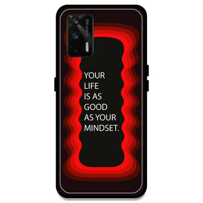 'Your Life Is As Good As Your Mindset' - Red Armor Case For Realme Models Realme GT