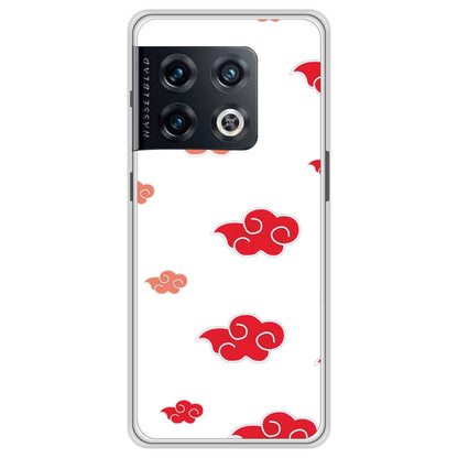Red Clouds - Clear Printed Case For OnePlus Models