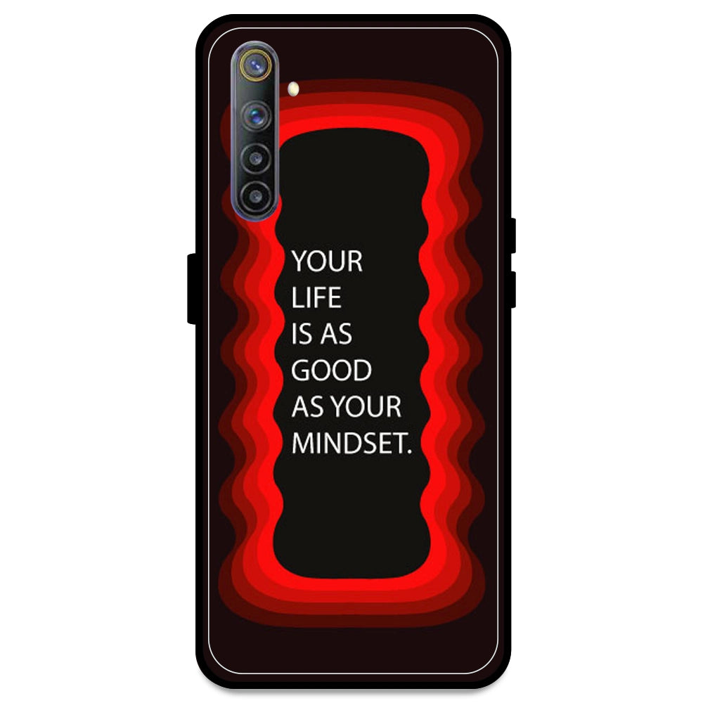 'Your Life Is As Good As Your Mindset' - Red Armor Case For Realme Models Realme 6