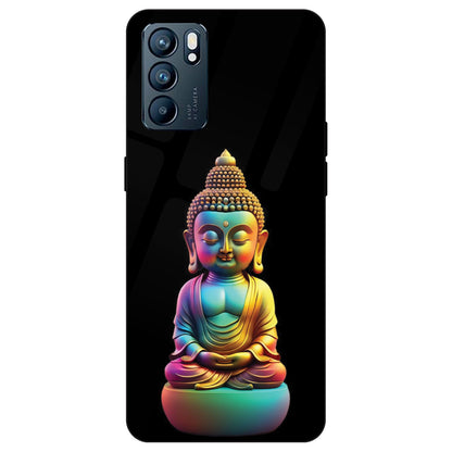 Gautam Buddha - Glass Case For Oppo Models