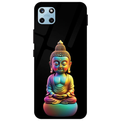 Gautam Buddha - Glass Case For Realme Models