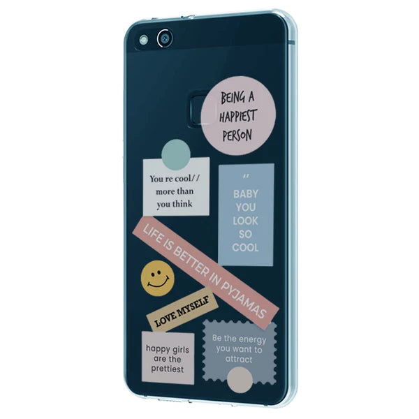 Be Happy - Clear Printed Case For Samsung Models Infographic