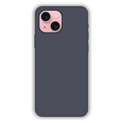 Iron Grey Liquid Silicon Case For Apple iPhone Models
