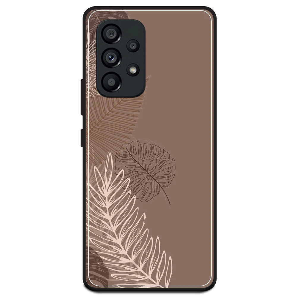 Brown Leaves - Armor Case For Samsung Models Samsung A53 5G