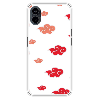 Red Clouds - Clear Printed Case For Nothing Models