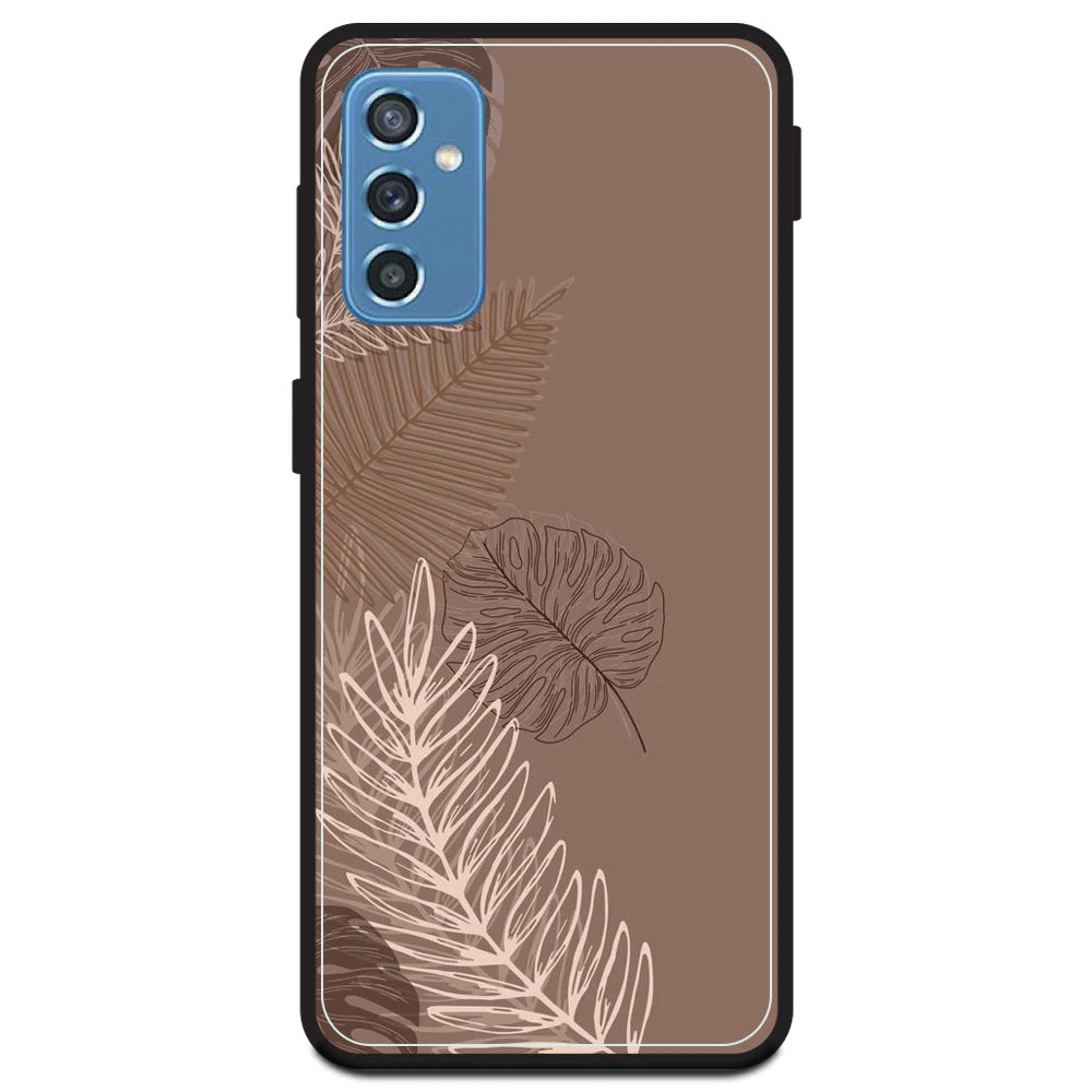 Brown Leaves - Armor Case For Samsung Models Samsung Galaxy M52