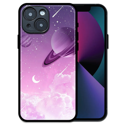 'Pastel Galaxy Design - Glossy Metal Silicone Case For Apple iPhone 13 Mini