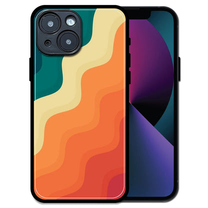 'Retro Waves - Glossy Metal Silicone Case For Apple iPhone 13 Mini