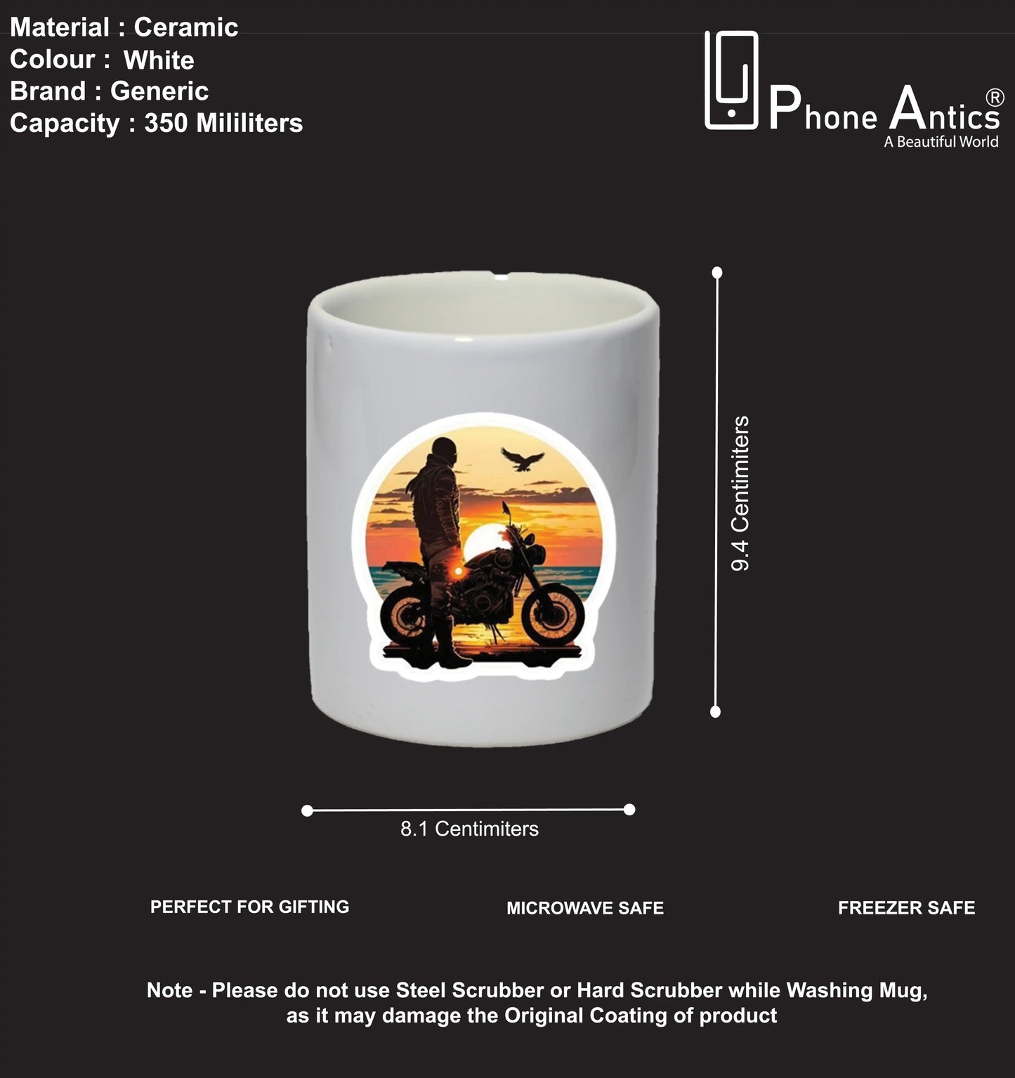 Sunset Rider - Mug Infographic