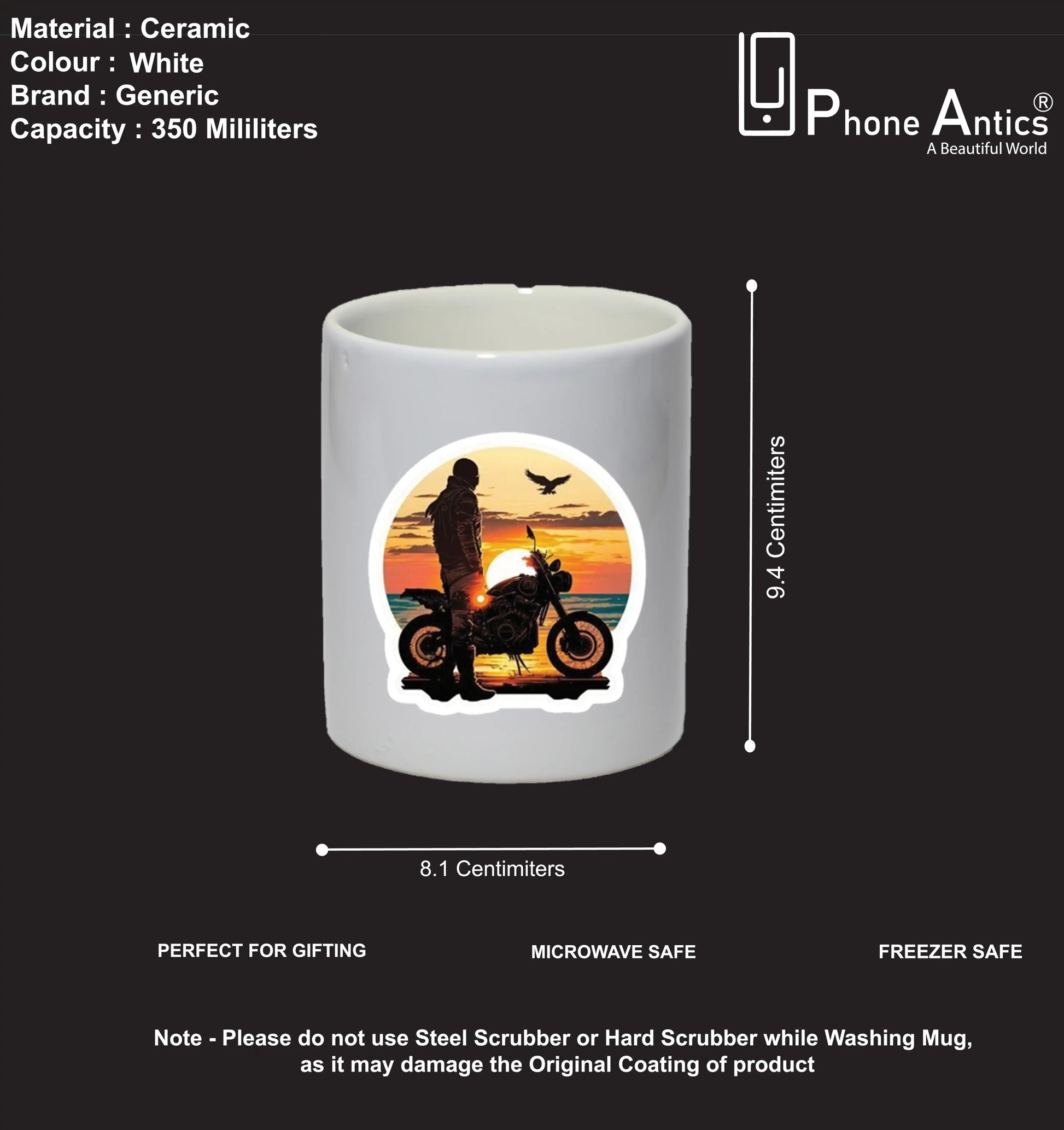 Sunset Rider - Mug Infographic