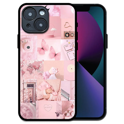 'Blush Aesthetic - Glossy Metal Silicone Case For Apple iPhone 13 Mini