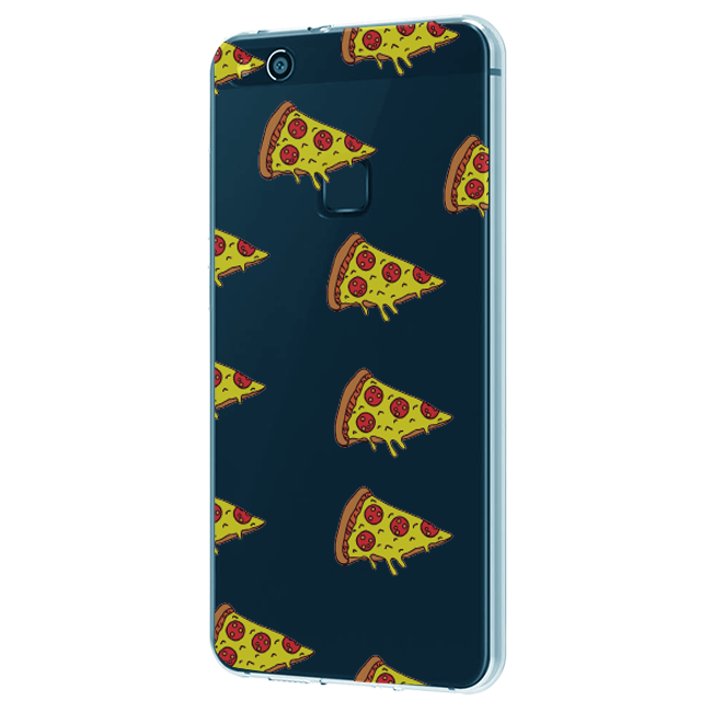 Pizza - Clear Printed Case For iPhone Models infographic
