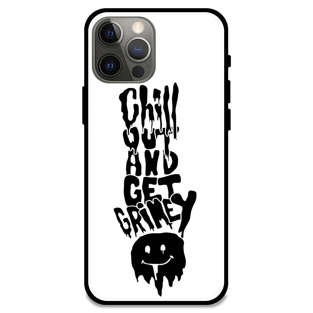 Chill Out - Glossy Metal Silicone Case For Apple iPhone Models- Apple iPhone 12 pro