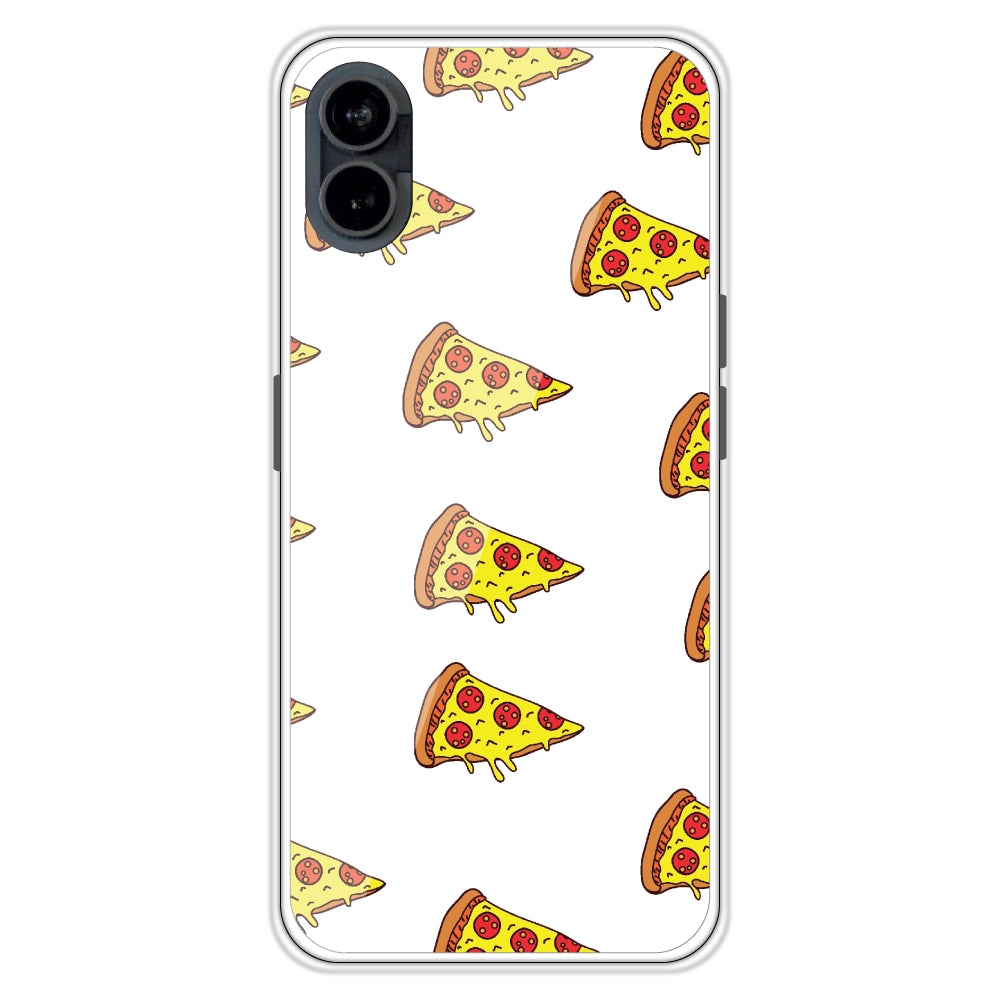 Pizza - Clear Printed Case For Nothing Models