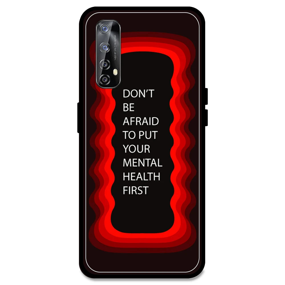 'Don't be Afraid To Put Your Mental Health First' - Red Armor Case For Realme Models Realme Narzo 20 Pro