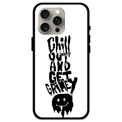 Chill Out - Glossy Metal Silicone Case For Apple iPhone Models- Apple iPhone 15 pro max