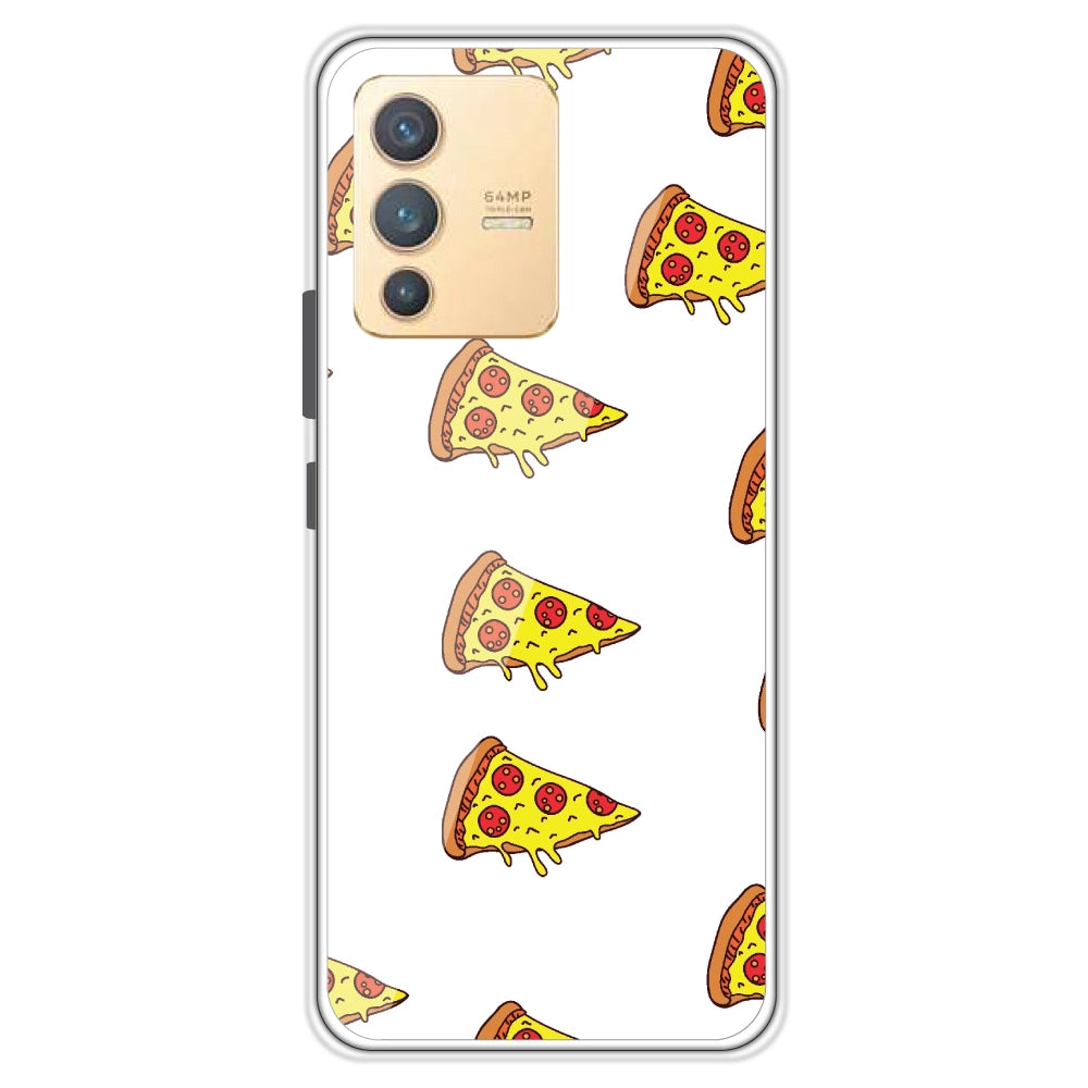 Pizza - Clear Printed Case For Vivo Models