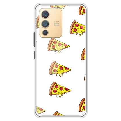 Pizza - Clear Printed Case For Vivo Models