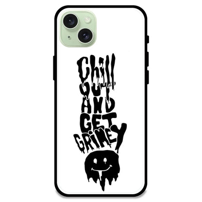 Chill Out - Glossy Metal Silicone Case For Apple iPhone Models- Apple iPhone 15 plus