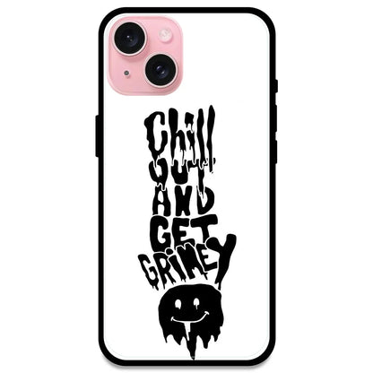 Chill Out - Glossy Metal Silicone Case For Apple iPhone Models- Apple iPhone 15