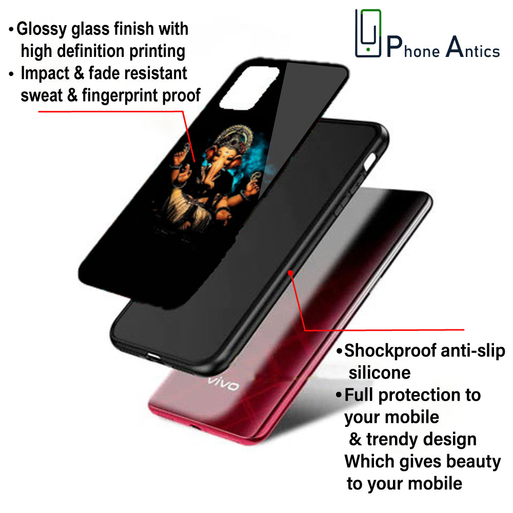 Lord Ganesh - Glass Case For Oppo Models infographic