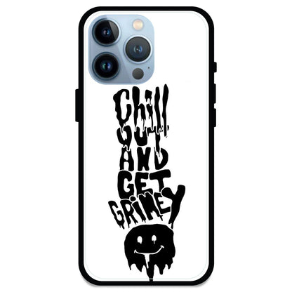 Chill Out - Glossy Metal Silicone Case For Apple iPhone Models- Apple iPhone 13 pro max