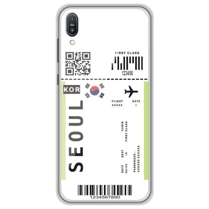 Seoul Ticket - Clear Printed Case For Asus Models asus zenphone max pro m1