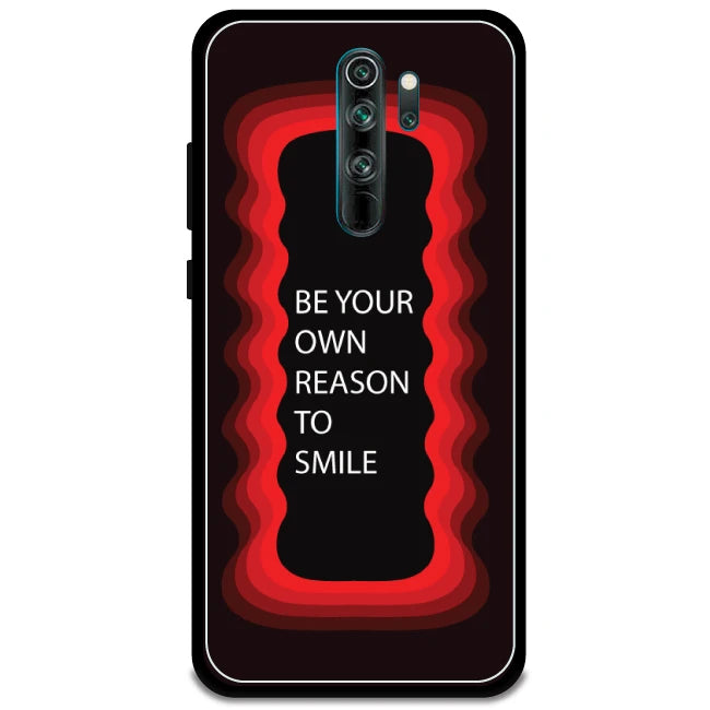 'Be Your Own Reason To Smile'  - Red Armor Case For Redmi Models Redmi Note 8 Pro