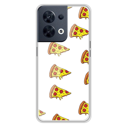 Pizza - Clear Printed Silicon Case For Oppo Models
