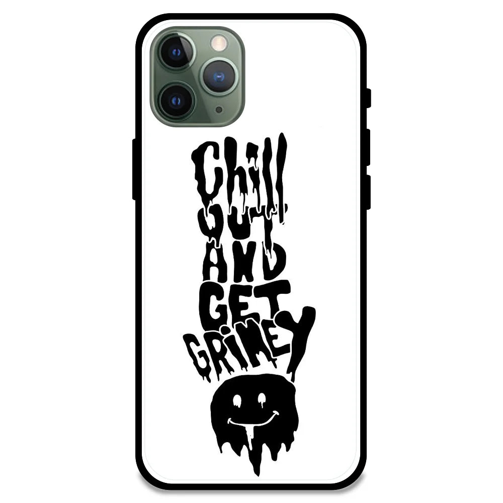 Chill Out - Glossy Metal Silicone Case For Apple iPhone Models- Apple iPhone 11 pro