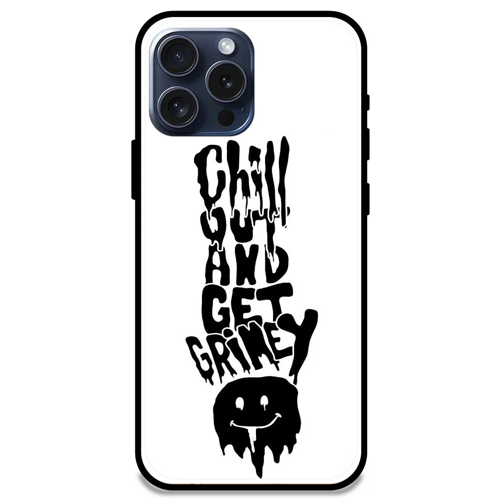 Chill Out - Glossy Metal Silicone Case For Apple iPhone Models- Apple iPhone 15 pro