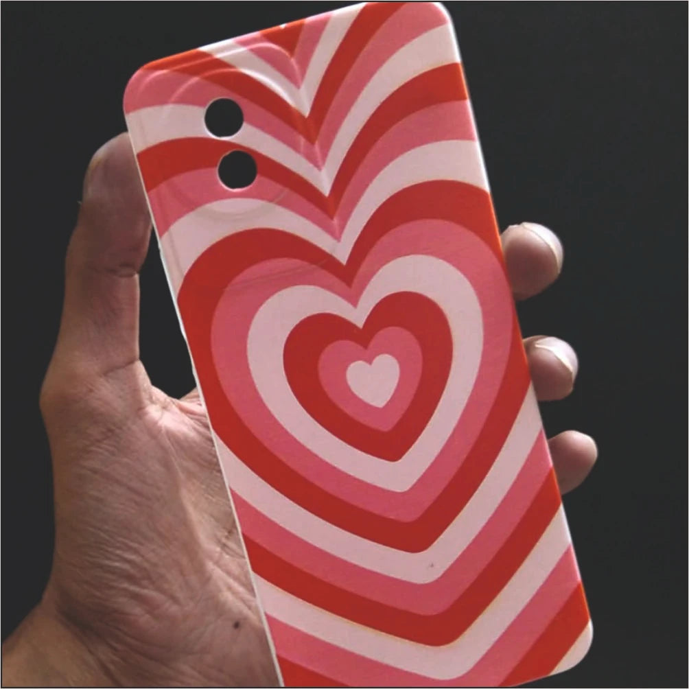 Red Hearts Silicon Case - Vivo Y02