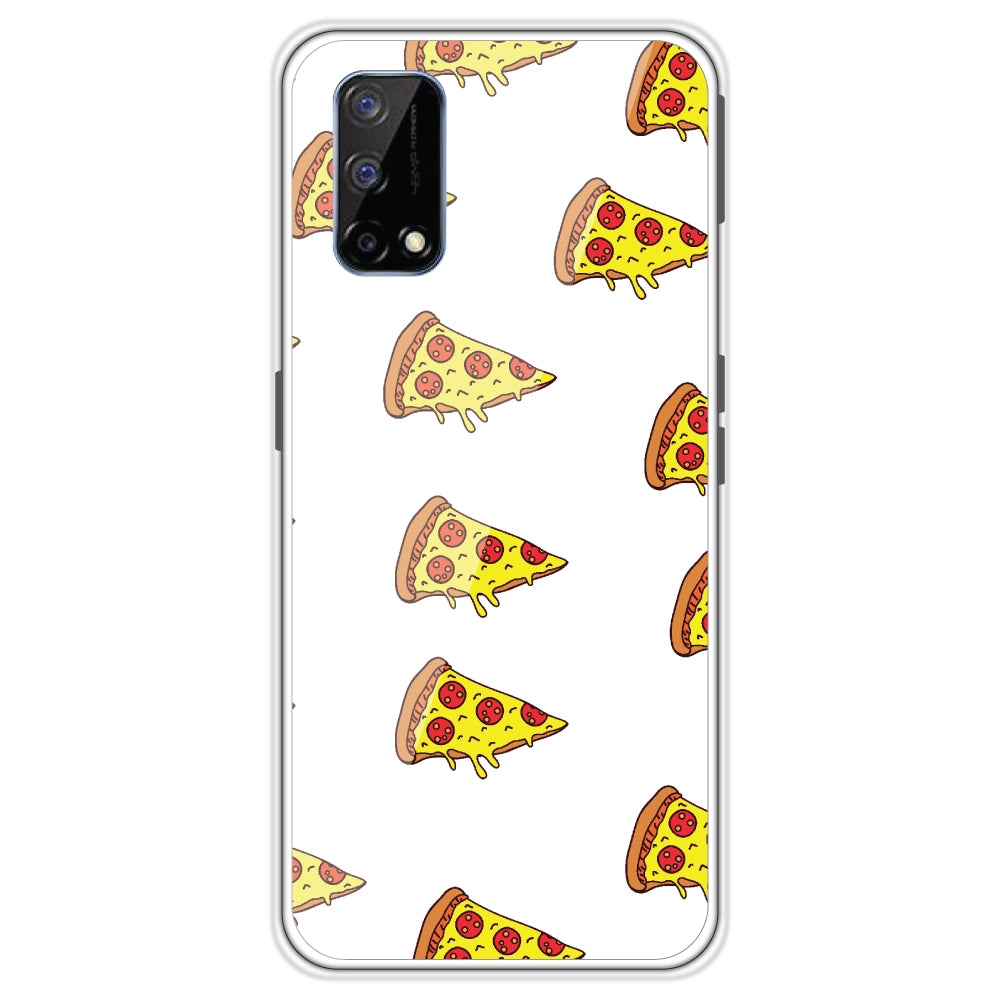 Pizza - Clear Printed Silicone Case For Realme Models