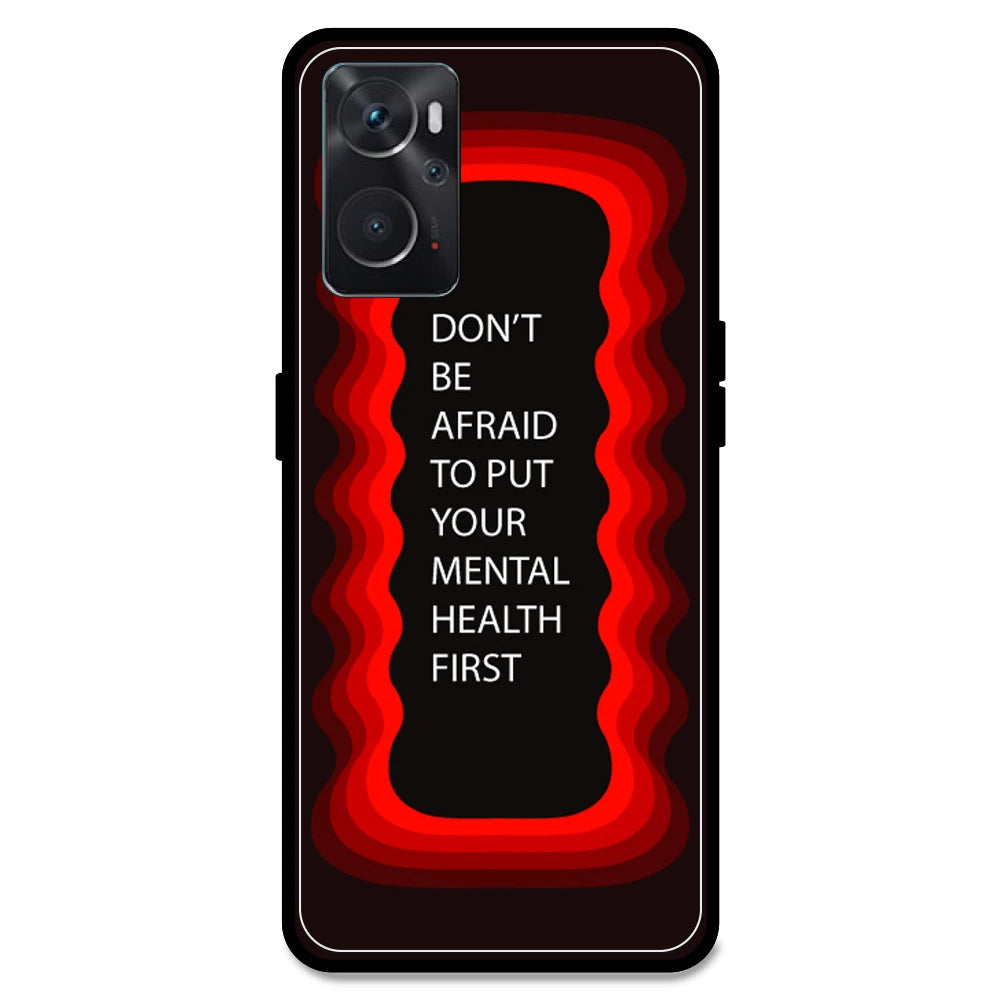 'Don't be Afraid To Put Your Mental Health First' - Red Armor Case For Oppo Models Oppo K10