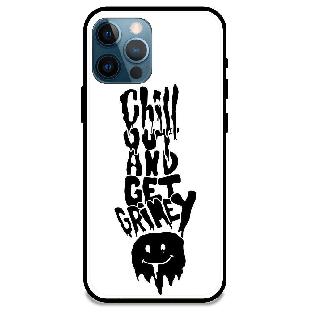 Chill Out - Glossy Metal Silicone Case For Apple iPhone Models- Apple iPhone 14 pro