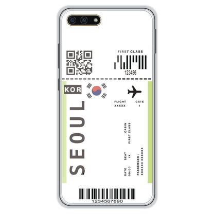 Seoul Ticket - Clear Printed Case For Honor Models Honor 7A