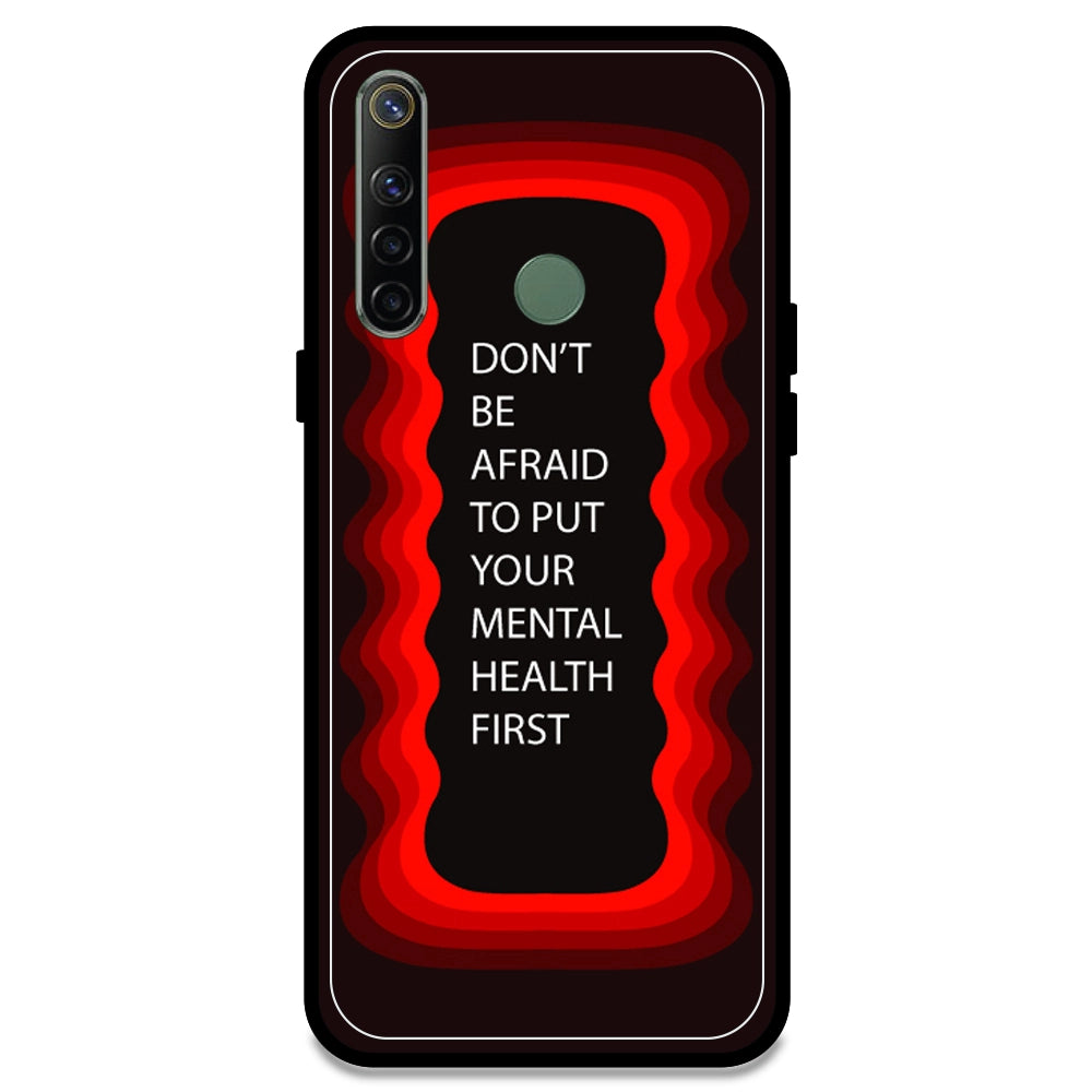 'Don't be Afraid To Put Your Mental Health First' - Red Armor Case For Realme Models Realme Narzo 10
