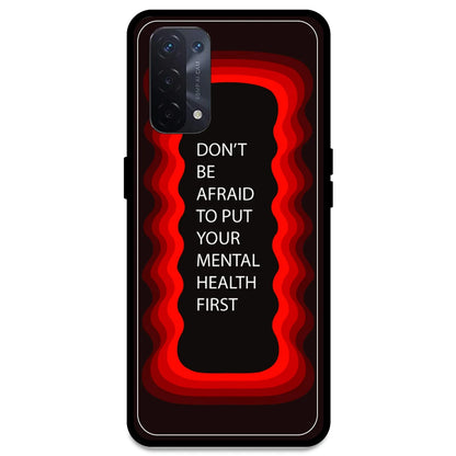 'Don't be Afraid To Put Your Mental Health First' - Red Armor Case For Oppo Models Oppo A54